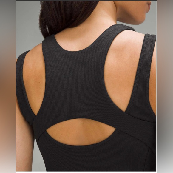 Lululemon Ribbed Cotton Modal Cut-Out Dress - Picture 2 of 5